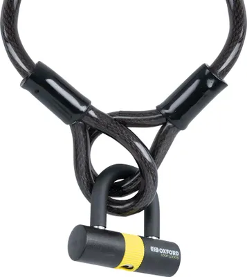 Immagine prodotto di OXFORD Loop Lock15 cavo di bloccaggio antifurto + mini lucchetto - 15 mm x 2,0 m