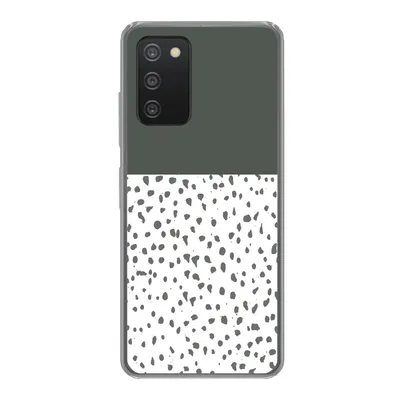 Produktbild von MuchoWow® Handyhülle Schutzhülle Hülle für Samsung Galaxy A53 5G Polka dots - Grau - Weiß Silikon Softcase Handy Hülle - Schutzabdeckung