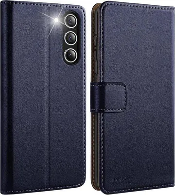Immagine prodotto di Custodia in pelle per Samsung Galaxy S23 Blu con supporto