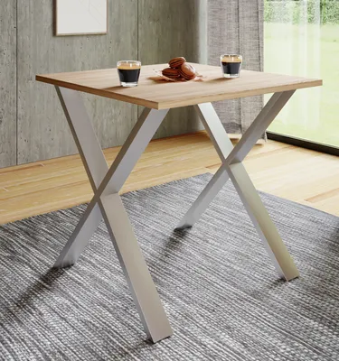 Produktbild von VCM Premium Holz Esstisch | H. 76 x B. 80 x T. 50 cm | Küchentisch Speisetisch Tisch Xona X