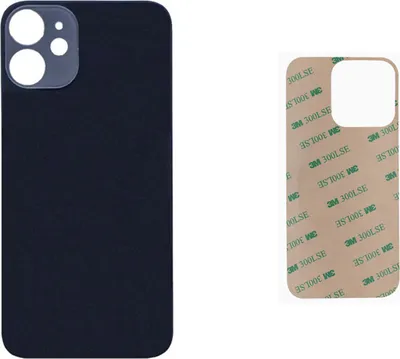 Produktbild von OEM iPhone 12 Mini Akkudeckel Backcover Rückseite Glas Schwarz