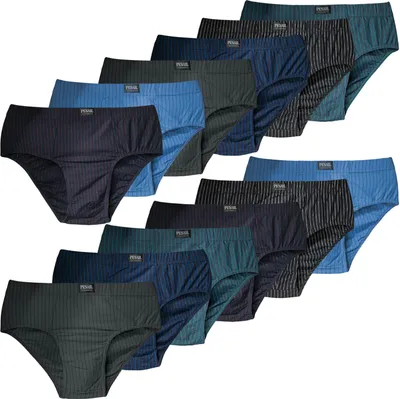 Produktbild von 10er Pack Herren Slips aus Baumwolle Größen von M bis 10XL Unterwäsche Unterhose  Übergröße 8XL 10er Pack Farbmix 1