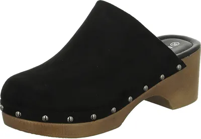 Produktbild von living UPDATED Damen-Clog mit Keilabsatz Schwarz, Farbe:schwarz, EU Größe:38