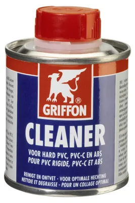 Produktbild von HAF Griffon PVC Reiniger / Cleaner 125ml für Rohre & Fittings aus PVC-U, PVC-C & ABS | Spezialreiniger zur Vorbereitung vor PVC Klebung