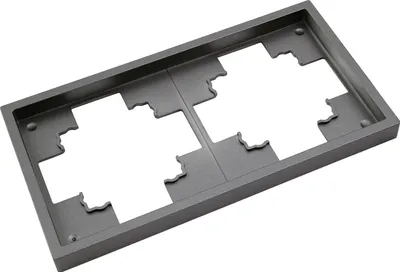 Produktbild von Rahmen McPower "Shallow", 2-fach, anthrazit, matt