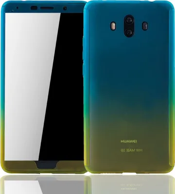 Produktbild von Handyhülle Schutzhülle für Huawei Mate 10 Full Case Cover Displayschutz 360 Gelb