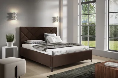 Obrázok produktu pre Čalúnená posteľ 160x200 ODETA 11 - hnedá