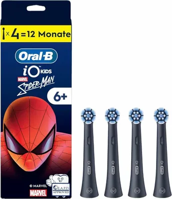 Immagine prodotto di Oral-B iO Kids 6+ Marvel Spiderman - 4 testine di ricambio, colore: nero