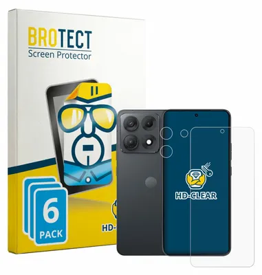 Produktbild von 6x Für Motorola Edge 70 Max (Display+Kamera) Schutzfolie BROTECT Displayschutz Display Schutz Folie Klar Transparent