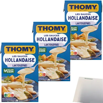 Produktbild von Thomy Les Sauce Hollandaise Lactosefrei 3er Pack (3x250ml Packung) + usy Block