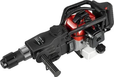 Zdjęcie produktu dla Młot pneumatyczny spalinowy – młot do dłutowania – 1000 W – energia uderzenia 30 J – silnik 33 cm³ 2-suwowy – do wykonywania szczelin w podłożu i kruszenia kamieni – czarny
