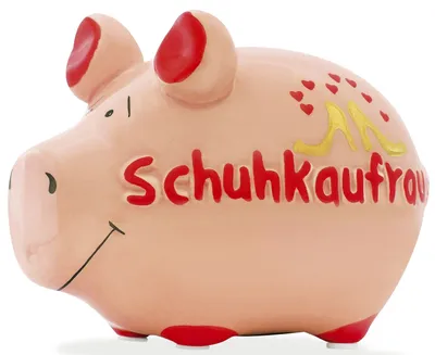 Productafbeelding van KCG 100854 Spaarvarken "Schuhkaufrausch" - Keramiek, klein