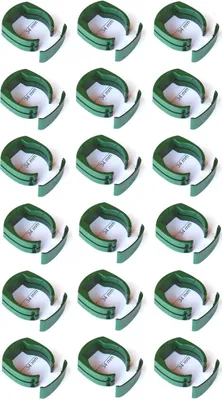 Produktbild von 18 x 34 mm Zaun Pfosten Halter Clip Gartenzaun Schweißdraht Gartengitter grün
