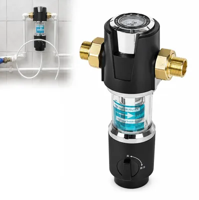Produktbild von Omgoods – Rückspülbares Hauswasserfilter mit Manometer