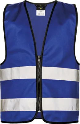 Produktbild von Korntex KWRX | Kinder Safety Vest for Kids with Zipper EN1150 - Farbe: Royal Blue - Größe: S (7-12 Years)
