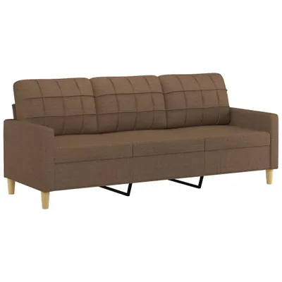 Produktbild von vidaXL 3-Sitzer-Sofa Braun 180 cm Stoff