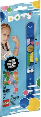 Produktbild von LEGO 41911 DOTS Retro Armband, Kinderarmband, Kinderschmuck, Basteln für Kinder
