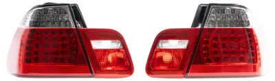 Immagine prodotto di Fari posteriori a LED, rossi e bianchi, per BMW Serie 3 E46, berlina, dal 1998 al 2001