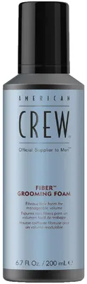 Zdjęcie produktu dla American Crew Fiber Grooming Foam, Pianka do włosów, Mężczyźni, 200 ml, Do wszystkich włosów, Zwiększanie objętości, Wszystkie kolory