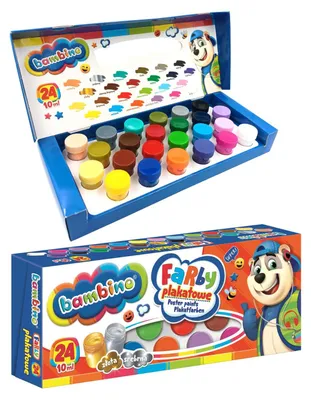 Produktbild von Plakatmalfarben 24 Farben 10 ml