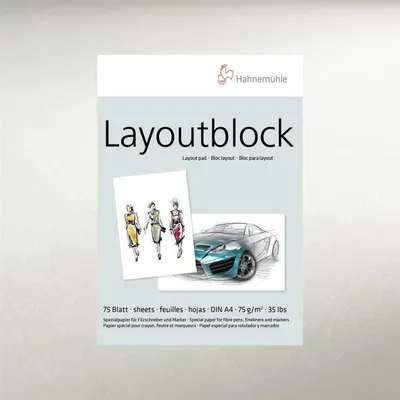 Produktbild von Hahnemühle Layout-Block A 3 75 Blatt 75 g