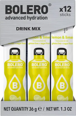 Produktbild von Bolero Sticks (12x3g) Lemon & Lime - Intra- & Post-Workout - Intra-Workout