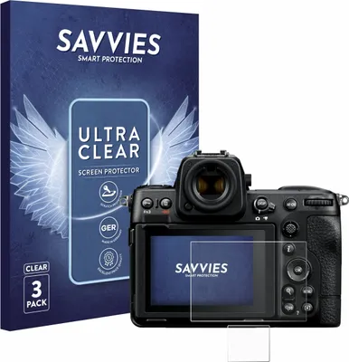 Produktbild von 6x Für Nikon Z 8 (Display + Schulterdisplay) Schutzfolie Savvies Displayschutz Display Schutz Folie Klar Transparent