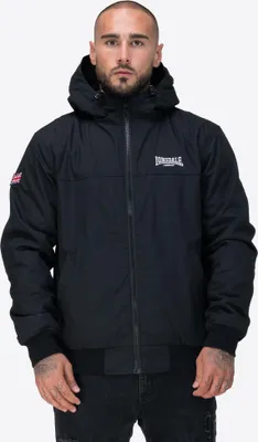 Produktbild von Herren Jacke mit Kapuze normale Passform DUNSTER Black/White M Lonsdale