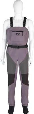 Produktbild von DAIWA D-Vec Breathable Waders, XXL, grau-schwarz, Wathose, mit Neopren Füßlinge, 18523-046