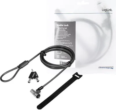 Produktbild von LogiLink NBS012, Edel, Schlüssel, Stahl, Schwarz, Silber