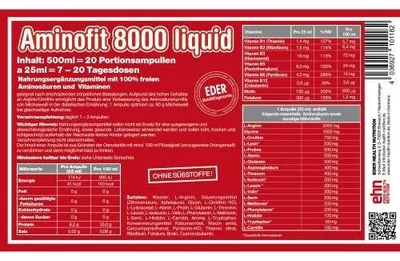 Immagine prodotto di Aminofit 8.000 Fiale liquide 20 St