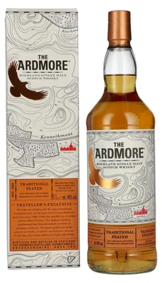 Image de The Ardmore TRADITIONAL PEATED Highland Single Malt 40% Vol. 1l en boîte cadeau