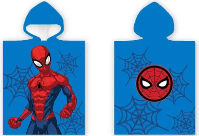 Produktbild von Poncho Handtuch - 50 x 100 cm - Spiderman ( 110076)
