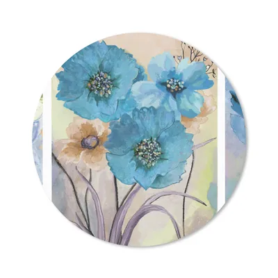 Produktbild von MuchoWow® Mauspad Mousepad Malerei - Ölfarbe - Collage - Blumen 20x20 cm - Mousepads - Maus Mat - Pad - Mausunterlage - Schreibtischmatte