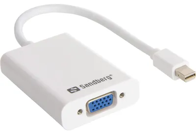 Produktbild von Sandberg Adapter MiniDP>VGA+Audio, 0,1 m, Mini DisplayPort, Männlich, Weiblich, 1.1a, 1920 x 1200 Pixel