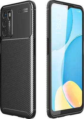 Produktbild von Mobigear Racing  OPPO A54s Hülle Flexibles TPU Backcover - Schwarz