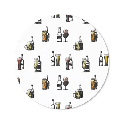 Produktbild von MuchoWow® Mauspad Mousepad Bier - Glas - Kartusche 20x20 cm - Mousepads - Maus Mat - Pad - Mausunterlage - Schreibtischmatte