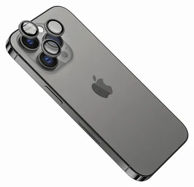 Zdjęcie produktu dla Stały szklany obiektyw aparatu do telefonu komórkowego ze szklanym obiektywem do iPhone'a 13 Pro / 13 Pro Max Grey