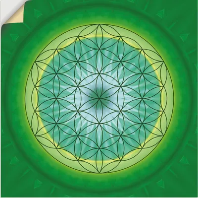 Produktbild von ARTland Wandbild, selbstklebend Blume des Lebens 3 Größe: 70x70 cm