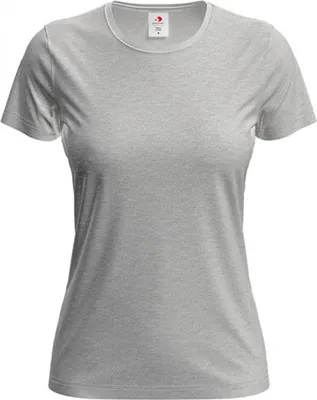 Produktbild von Stedman ST2600 | Classic Ladies Damen T-Shirt - Farbe: Ash (Heather) - Größe: L