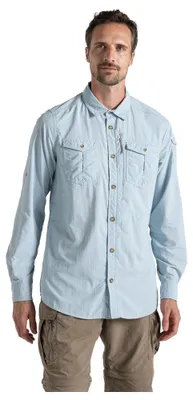 Image de Craghoppers NosiLife Adventure LS II Chemise pour homme résistante aux insectes, Taille:M, Couleur:Niagra Blue