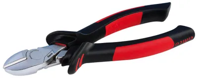 Produktbild von Cimco 10 0577, Diagonale Zange, Schockresistent, PolyurethanKunststoff, Stahl, Kunststoff, Schwarz, Rot, 180 mm