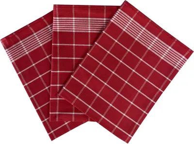 Obrázok produktu pre Uterák Positiv egyptská bavlna 50x70 cm bordový/biely 3 ks