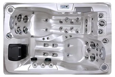 Image de Baignoire d'hydromassage Jacuzzi Jets de massage Bain de massage 200x135 cm