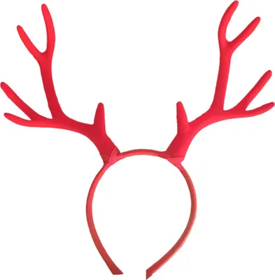 Produktbild von Weihnachtsstirnband mit Geweih, festlicher Rentierhorn-Haarschmuck, Haarspange, Haarreif für Festtage