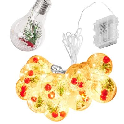 Produktbild von Aga LED Glühbirne mit Dekoration 3 m 10 LEDs Warmweiß
