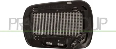 Produktbild von PRASCO Spiegelglas Außenspiegel Links für FORD Fiesta Mk5 Schrägheck (JH1, JD1, JH3, JD3) Beheizbar Asphärisch FD3507515