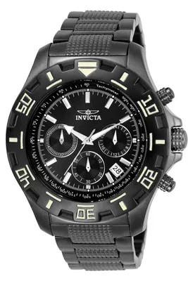 Obrázok produktu pre Invicta Specialty 6412 Pánske Hodinky - Quartz Hnutie - Nerezová Oceľ s Černým Ciferníkom - 46 mm
