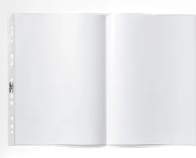 Image de DURABLE Pochettes perforées transparentes BUSINESS A3 PP sachet de 50, 50 pc, Transparent, 267019