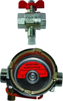 Produktbild von Allmess UltraMaXX Einbausatz 2504000006 EAT 1", DS6, DN 20, 130 mm, mit Vorlaufkugelhahn